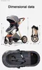 Barnvagnar# baby barnvagn 3 i 1 barnvagn för baby bil lättvånare barnvagn isofix bas baby rese barnvagn nyfödd barnvagn l240319