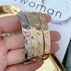 Armreif 5 Stück neue Mode minimalistische vergoldete Messingschmuck einfache Sternöffnung Armband Armbänder für Frauen Hochzeit 240319