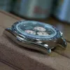 Armbandsur Farasute Men Automatic Watch 39mm Chronograph Mechanical Watch Sapphire Mirror Sapphire Frame Dandong 4130 Triple Glass 240319