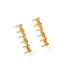 Special Designer Tassel Stud Earring Women Letter Lange oorbellen voor cadeau partij mode -sieraden