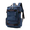 Backpack Men Canvas Bagpack Large Laptop Backpacks Male Retro Schoolbag For Teenagers Boys Travel Outdoor Camping Bag Mochilas