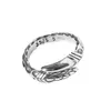 Dragon Claw Joint Ring Unisex Band Ring Silver Plated Hiphop/Rock Style Red Stone