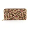 6st plånböcker Lady Cork Leather Flower Printing Multifunktionellt långt kreditkortshållare Mix Style