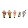 Décorations de jardin 60pcs modèle personnes toutes assises 1:87 figurines peintes passager HO échelle train parc rue