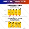 Nuovo 12V 200AH Lifepo4 Batteria Ricaricabile Al Litio Ferro Fosfato Batteria Built-In BMS Per Il FAI DA TE 24V 48V Sistema Solare RV