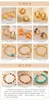 Link pulseiras colorido zircão pulseira de luxo para mulheres banhado a cobre 18k ouro à prova dwaterproof água caixa de metal corrente moda jóias personalizadas