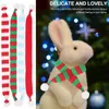 Party Decoration Santa Claus Scarf Knitted Christmas Miniature Stuffed Bear Festive Wine Bottle For Crafts