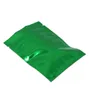 Green Shinny Flat Zip Lock Top Pouch Packing Bag Gift och Livsmedelspaket Mylar Bags Glossy Food Grade Packing Puches for Snacks 1239608