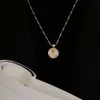 French Rose Blossom Round Fritillaria Necklace for Women's Summer
