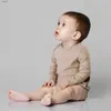 Macacão Egmao Bebê Bodysuits 100% Algodão Orgânico Recém-nascido Em Branco Manga Longa Romper Do Bebê Macacão Romper Bebê Recém-nascido ClothesC24319