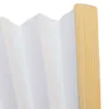 Decoratieve beeldjes blanco wit doe-het-zelf papier fans handoefening feest vouwen met de hand geschilderd gepersonaliseerd elegant voor dans cosplay rekwisieten