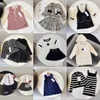 Filles tout-petits vêtements de créateurs bébé enfants robe 2t jupe ensembles coton vêtements pour bébés ensembles tailles 90-160 A6ZJ #