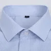 Overhemden voor heren Stretch anti-rimpel katoen PIus-overhemden voor heren, overhemden met lange mouwen voor heren, slim fit, camisa, sociaal zakelijk blouseoverhemd 230724