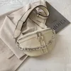 Borsa a tracolla con filo a catena spessa per donna Borsa a tracolla e portamonete in pelle PU con tracolla larga alla moda per ascelle e petto