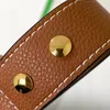 9A Pochettes de créateurs Epsom Fourre-tout en cuir véritable avec poignée en or et argent