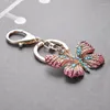 Nyckelringar Kreativitet Butterfly Keychain Animal Pendant Keyring For Women Men Car Key Holder Gift