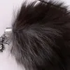 Keychains Pendant Keychain Cute For Wallet Soft Plush Faux Fur Tail Women's With Stainless Lobster Clip Lightweight