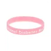 Charm Bracelets 50 Pcs Alert Gestational Diabetes Mellitus Silicone Bracelet Adult Size