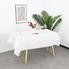 Toalha de mesa de bolinhas para festa, toalha de mesa à prova d'água e resistente a óleo, descartável, comércio exterior, branco