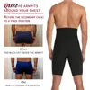 Qtree Slimming Body Shaper Men Tummy Control Shorts Perca peso Sauna térmica Sweat calça queima Fitness Fitness Fitness 240318