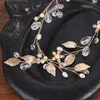 Tiaras ailibride زهرة الكريستال اللؤلؤة رأس لعرس الزفاف شعر الزفاف العرسان المصنوعة يدوياً النساء العروس الزخارف المجوهرات Y240319