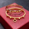 Projektant biżuterii Bransoleta rockstud złota klasyczna bransoletka dla kobiet mężczyzn ślub dla par luksusowa marka Walentynki Prezent z pudełkiem