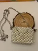 Totes Fashion Retro Elegant Mini Chain Crossbody Bags For Woman Ins högkvalitativa pärlpärlade vävda kvinnors väska anpassningsbara