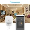 Prise intelligente EU 16A WiFi prise intelligente sans fil avec moniteur d'alimentation et commande vocale Google Alexa Home ZZ