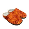 Chinelos Cool Fire Moda Algodão Personalizado Mens Mulheres Sandálias De Pelúcia Casual Manter Sapatos Quentes Térmicos Chinelos Confortáveis