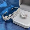 Armreif TIRIM Armband-Set für Frauen, kubischer Zirkon, Blumen-Armband, Ring, Dubai, Hochzeit, Charm-Schmuck, Hochzeitsaccessoires, Verlobung 240319