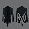 Stage Wear 2024 Man Latin Dancewear Dance Costume Men Practice Coat Sports Kids Suit American Training Clothes Samba Customize Cabaret