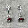 Boucles d'oreilles à clous UNOde50, vente espagnole, gemme rouge exquise, tendance, bijoux pour femmes, sac cadeau, 2024