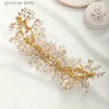 Diadèmes Diadème de mariage luxueux, coiffure en cristal baroque, bandeau en strass doré, bijoux de cheveux de mariée, accessoires de mariage, bijoux Y240319