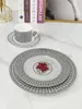 Plates European Ceramic Set Western Plate Coffee Cup Villa Model House Club Bone China Tableware Table Home Luxury Gifts