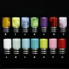 13Style en acier inoxydable flux d'air à large alésage crâne 510 Ego Drip tips long verre Pyrex métal pierre de jade Drip tip résine céramique Zodiac ZZ