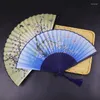 Decoratieve Beeldjes Vintage Opvouwbare Fan Chinese Japanse Patroon Hand Fans Voor Bruiloft Dans Kwastje Ambachten Gift Home Decor