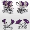 Barnvagnar# lyxig tvillingbaby barnvagn kan sitta eller ligga ner högt landskap barnvagnar ljus och chock bevis vikande dubbel barnvagn baby tillbehör l240319