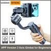 Stabilisatoren Smooth AI intelligente tracking smartphone handheld kruiskoppeling 3-assige draagbare telefoonstabilisator geschikt voor iPhone 14 pro max//Samsung Q240319