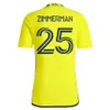 2023 2024 Nashville SC Voetbalshirts De 615 Kit 23/24 Voetbalshirts Primary Home Geel Uit Man In Zwart SURRIDGE MUKHTAR BOYD SHAFFELBURG MOORE ZIMMERMAN