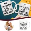 Table Mats Mother Mug Day My Gifts Dad Mom Coffee Gave This Favorite Me Child Glass&Bottle Vintage Cup