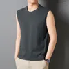 Men's T Shirts Loose-fitting Pure Cotton Sleeveless Vest For Men Perfect Sports And Fashion