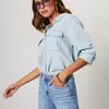 Damesblouses Effen Casual Losse Denim Shirts Voor Vrouwen 2024 Herfst Vintage Oversized En Mode Jeugd Vrouwelijke Tops