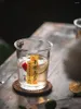 와인 안경 럭키 유리 컵 투명한 애프터눈 티 커피 컵 중국어 스티커 연도 라떼 우유 물 머그 맥주 홈 마시는