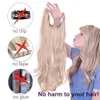 Synthetische Perücken, lockiger geheimer Draht, kein Clip, Halo-Haar, versteckter Draht, synthetische Haarteile, verstellbarer transparenter Draht 240328 240327