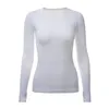 Lu Yoga-Kleidung, Damen, langärmelig, Sport-Yoga-1.0-T-Shirt, schnell trocknend, Rundhalsausschnitt, Yoga, Laufen, Fitness-Tops, schweißableitende Strumpfhosen