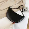 Totes Women Rivet Simple Dumpling Chain Bag Casual Messenger Package Handväskor Multifunktion Crossbody Anti-Poft Shoulder Pack
