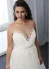 Une ligne de mariée robes transparentes Jewel Neck 2024 Boho en dentelle appliquée Long Tulle Bridal Robes Back Vestidos de Novia Yd