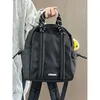 Mochila 2024 grande capacidade ombro design mochila trançada corda casual leve texturizado mesmo estilo para homens e mulheres