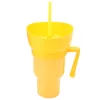 SET TEDE SET da 1000 ml Contenitore snack portatile multifunzione e bevande tazza di popcorn che cambia colore a prova di perdite per bambini adulti