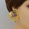 Venda quente moda mulher colar conjunto de jóias brasil todo material cobre cz brinco anel quadrado presente frete grátis